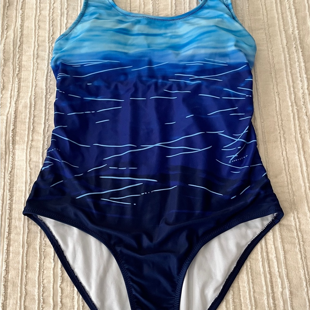 Blue Ombre One-Piece Swimsuit